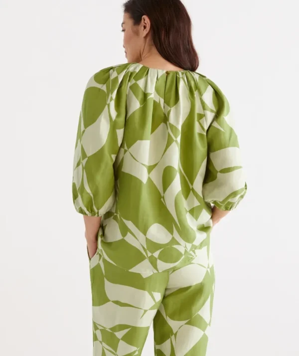 Sussan Abstract Shell Top-Women Shirts