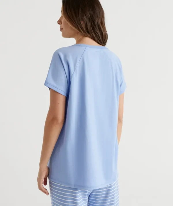 Sussan Australian Cotton Contrast Trim Pyjama Top-Women Pyjama Tops
