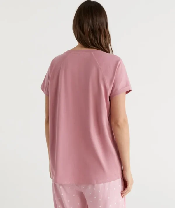 Sussan Australian Cotton Contrast Trim Pyjama Top-Women Pyjama Tops