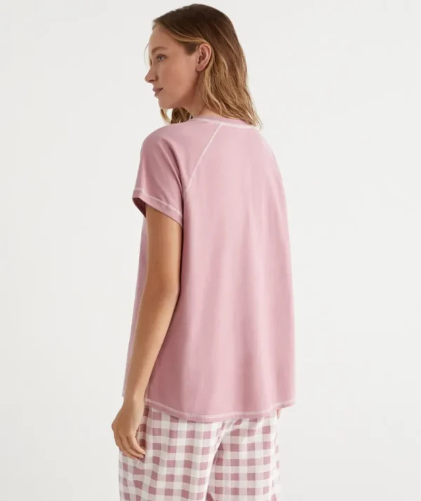 Sussan Australian Cotton Contrast Trim Pyjama Top-Women Pyjama Tops
