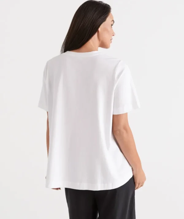 Sussan Australian Cotton Swing Tee-Women T-Shirts & Tanks