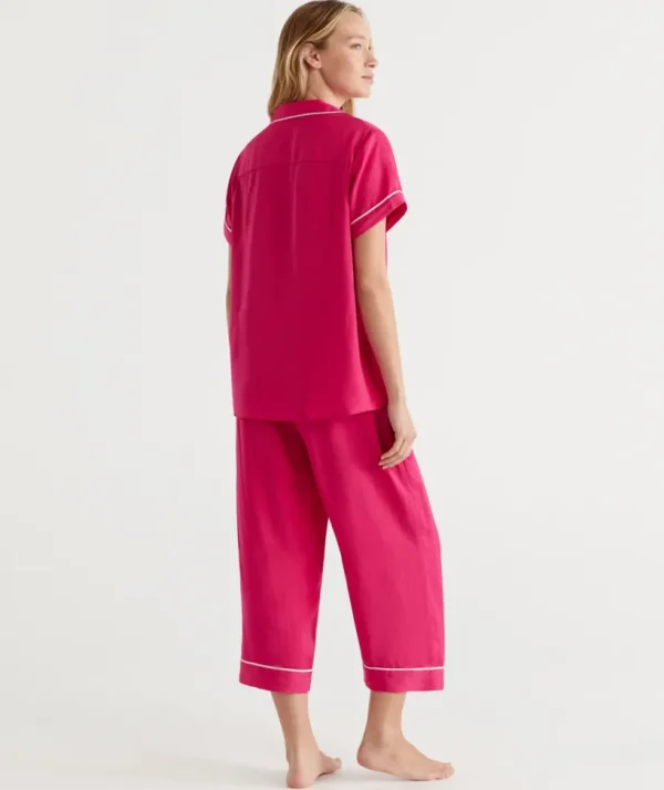 Sussan Bcna Soft Satin Shortie Pyjama Set-Women Pyjama Sets