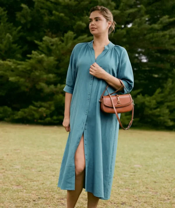 Sussan Belted Midi Dress-Women Dresses