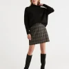 Sussan Check Mini Skirt-Women Skirts
