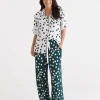 Sussan Contrast Spot Pyjama Set-Women Pyjama Sets