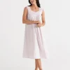 Sussan Cotton Flock Spot Nightie-Women Nighties