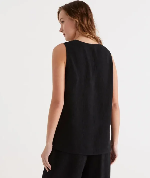Sussan Crinkle Tank-Women Shirts