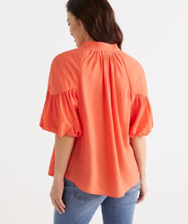 Sussan Drape Neck Top-Women Shirts