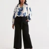 Sussan Eco Vero Belted Ponte Pant-Women Pants