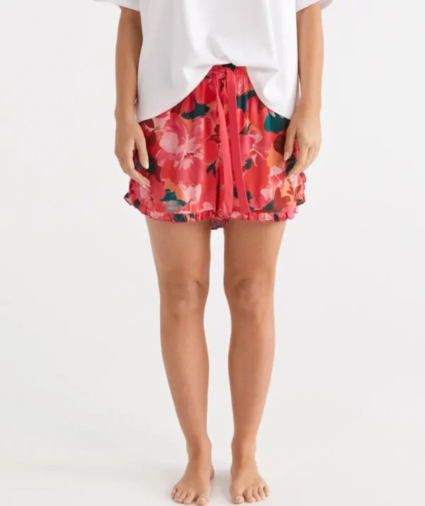 Sussan Floral Bloom Boxer Shorts-Women Pyjama Bottoms