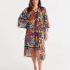 Sussan Floral Print Kimono-Women Dressing Gowns