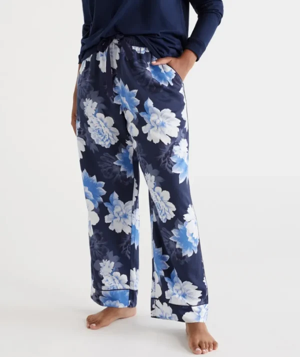 Sussan Floral Print Twill Pant-Women Pyjama Bottoms