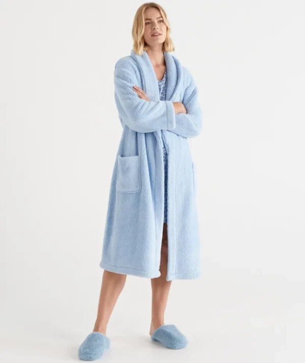 Sussan Fluffy Dressing Gown-Women Dressing Gowns