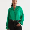 Sussan Gathered Top-Women Shirts
