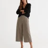 Sussan Herringbone Culotte-Women Pants