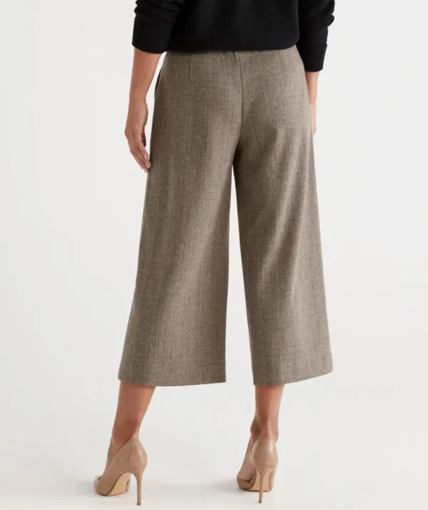 Sussan Herringbone Culotte-Women Pants