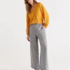 Sussan Herringbone Linen Pant-Women Pants