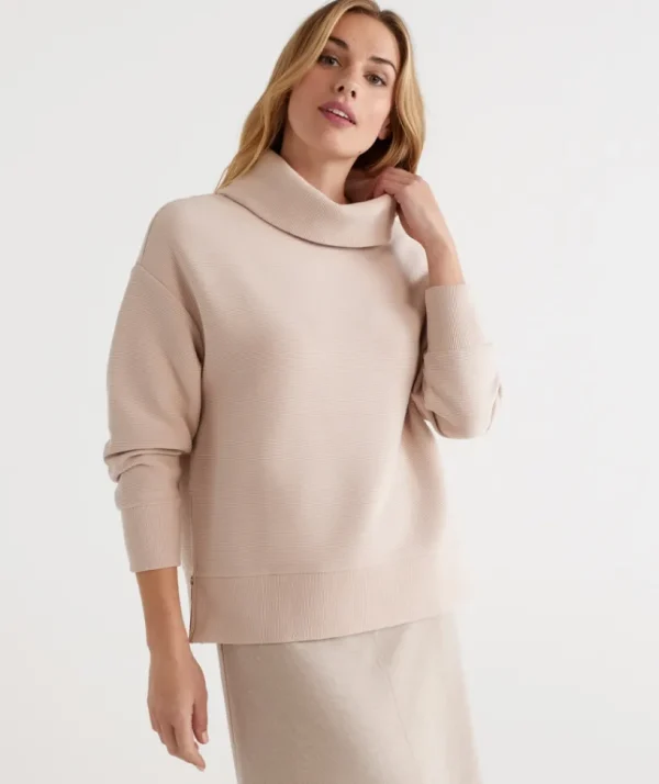 Sussan High Neck Sweater-Women Tops