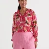 Sussan Hothouse Floral Blouse-Women Shirts