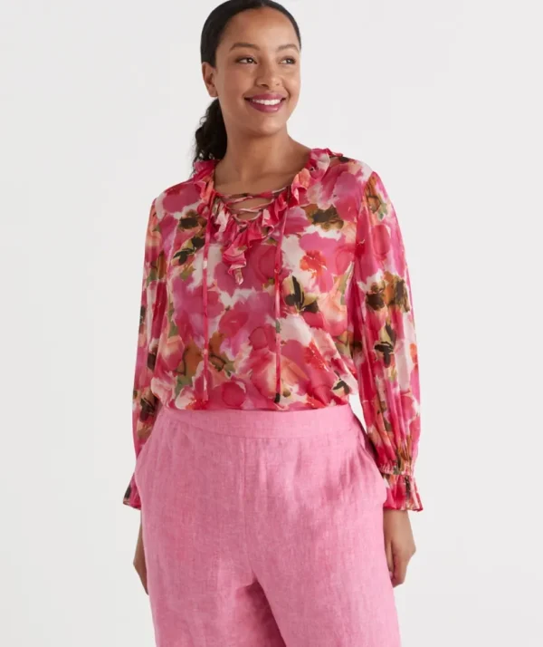 Sussan Hothouse Floral Blouse-Women Shirts
