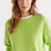 Sussan La Embroidered Sweat-Women Tops