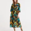 Sussan Layered Floral Dress-Women Dresses