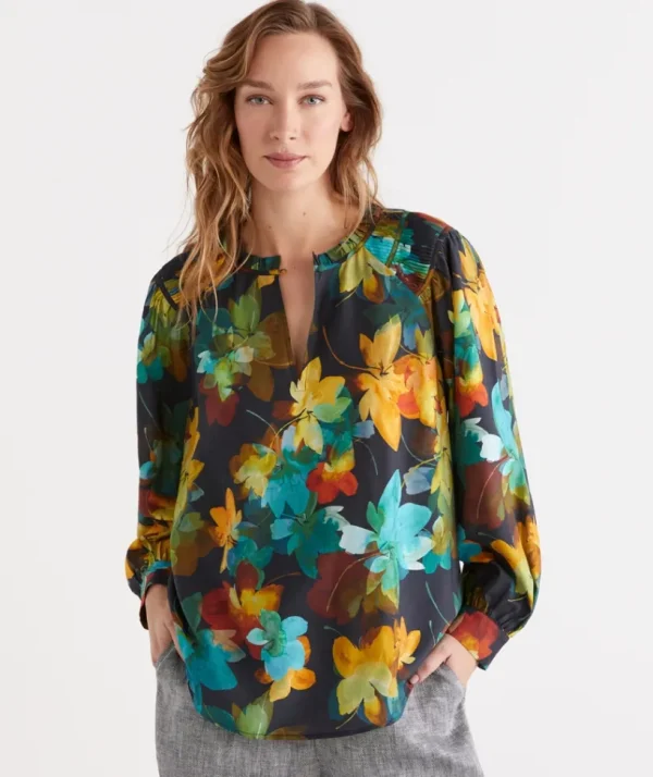 Sussan Layered Floral Top-Women Shirts