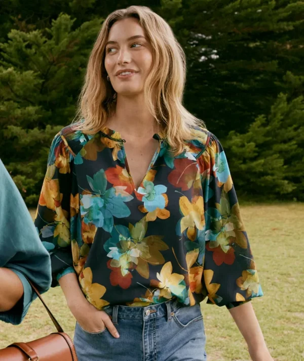 Sussan Layered Floral Top-Women Shirts