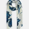 Sussan Linear Floral Scarf-Women Scarves
