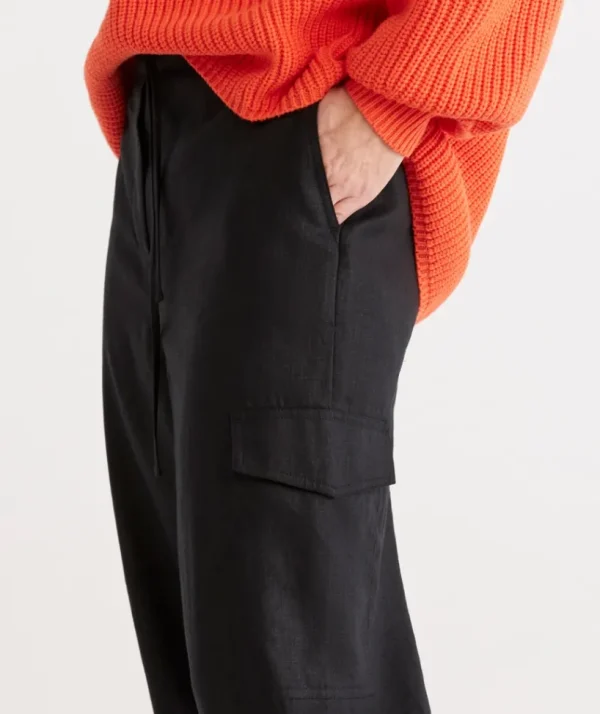 Sussan Linen Cargo Pant-Women Pants