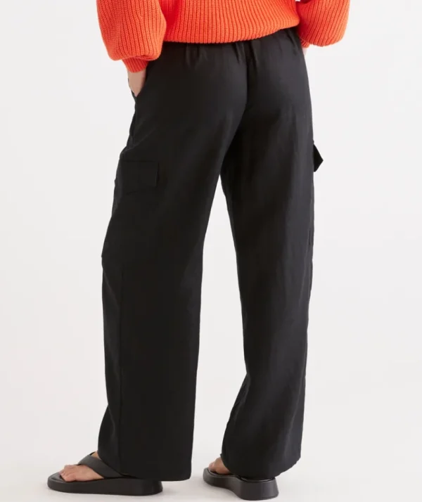 Sussan Linen Cargo Pant-Women Pants
