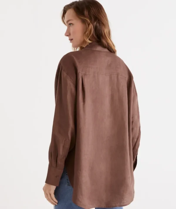 Sussan Linen Everyday Shirt-Women Shirts