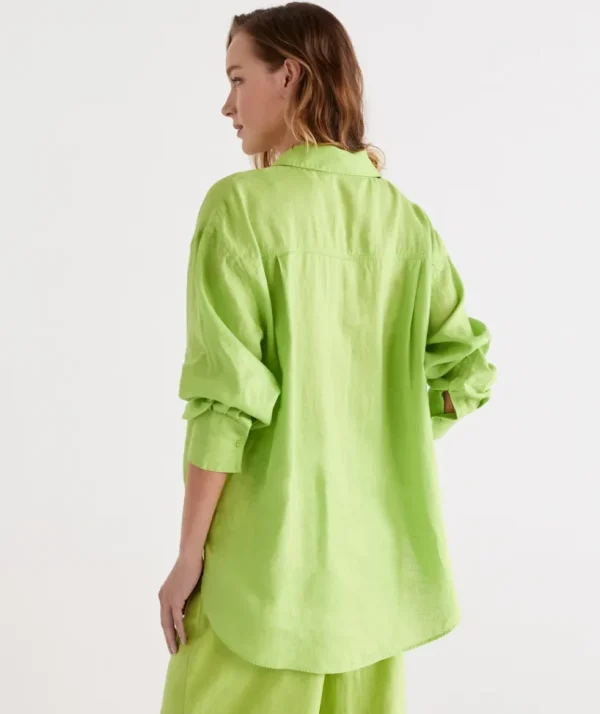 Sussan Linen Everyday Shirt-Women Shirts