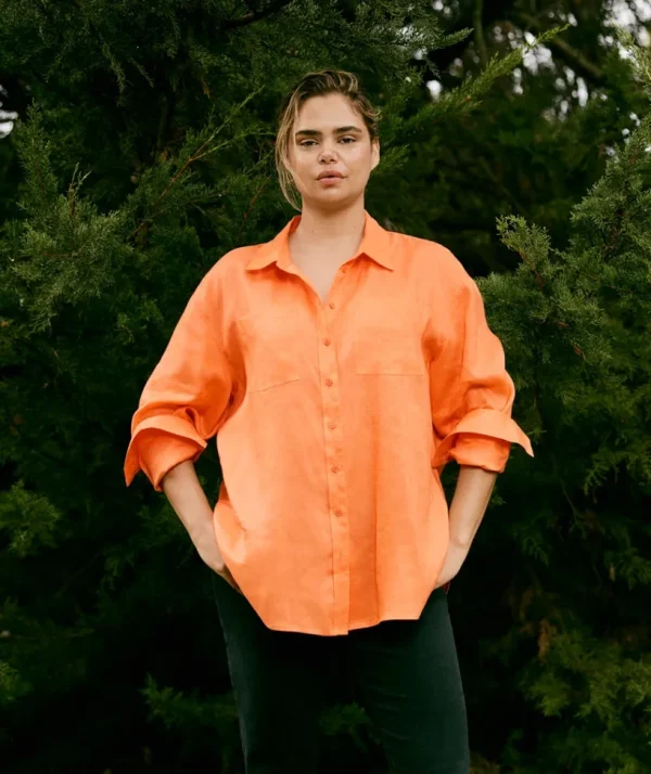 Sussan Linen Everyday Shirt-Women Shirts