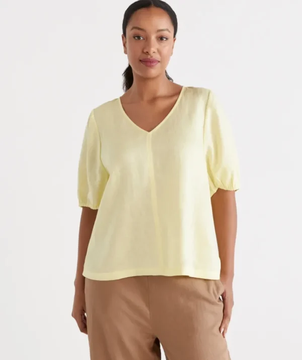 Sussan Linen Midsummer Tee-Women Shirts
