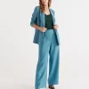 Sussan Linen Wide Leg Pant-Women Pants