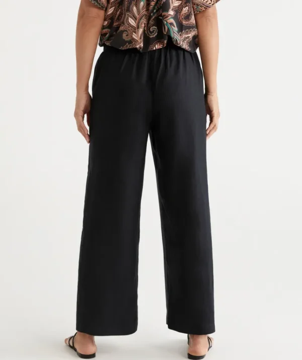 Sussan Linen Wide Leg Pant-Women Pants