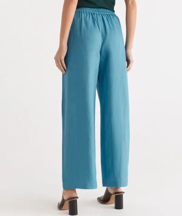 Sussan Linen Wide Leg Pant-Women Pants