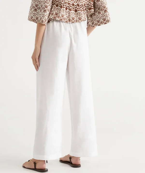 Sussan Linen Wide Leg Pant-Women Pants