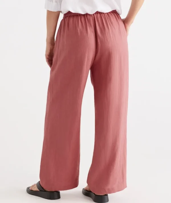 Sussan Linen Wide Leg Pant-Women Pants