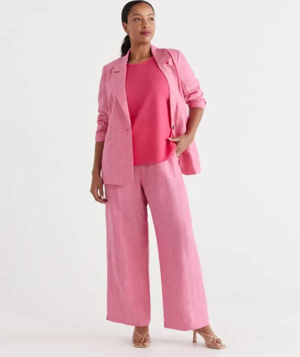Sussan Linen Wide Leg Pant-Women Pants