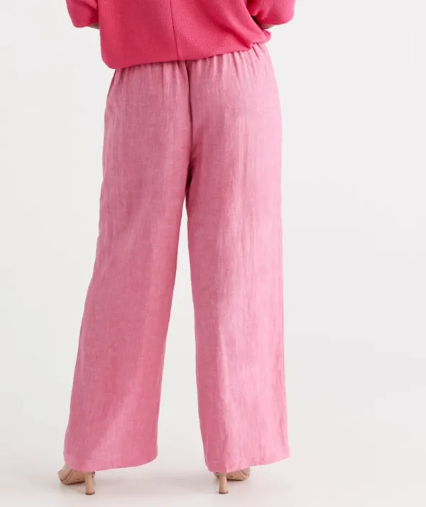 Sussan Linen Wide Leg Pant-Women Pants