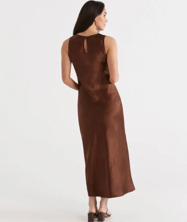 Sussan Long Slip Dress-Women Dresses