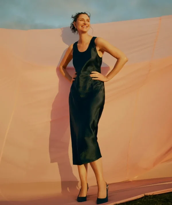 Sussan Long Slip Dress-Women Dresses