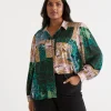 Sussan Mineral Patchwork Shirt-Women Shirts