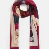 Sussan Modern Rose Border Scarf-Women Scarves