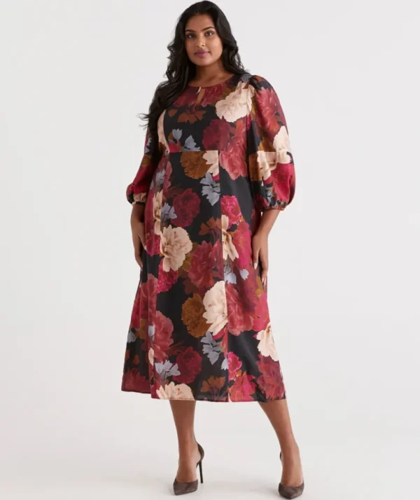 Sussan Modern Rose Dress-Women Dresses