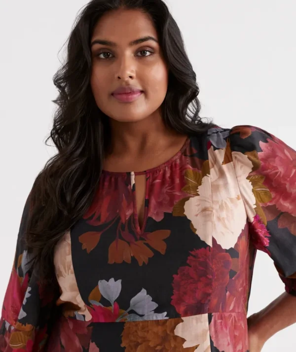 Sussan Modern Rose Dress-Women Dresses