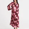 Sussan Ornamental Floral Dress-Women Dresses