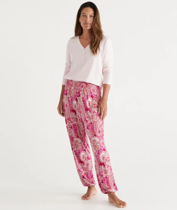 Sussan Paisley Print Knit Pyjama Pant-Women Pyjama Bottoms